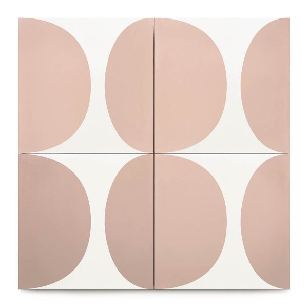 HometeBeau232436 High Line4x8 Rectangle Cement | white + jaipur pink